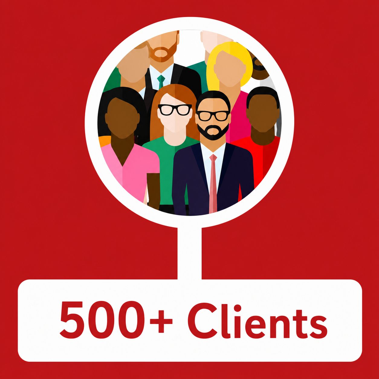 500 plus clients